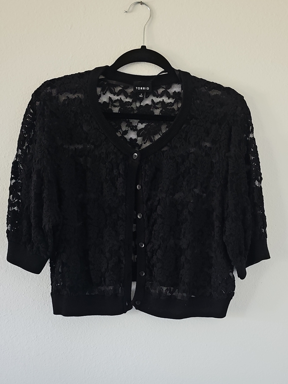 ●●TORRID BLACK LACE CARDIGAN SIZE 2●●